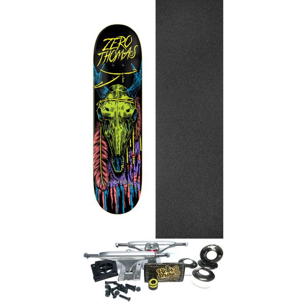 Zero Skateboards Jamie Thomas Blacklight Skateboard Deck - 8" x 31.6" - Complete Skateboard Bundle